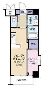 ネストピア博多シティ【2階】の間取り