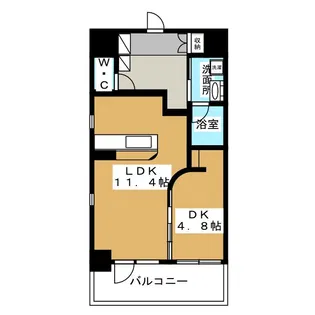 GK fan レジデンス【8階】の間取り