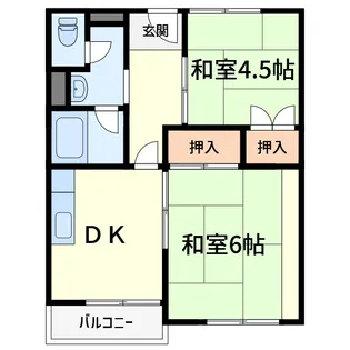 マンション緑町【4階】の間取り