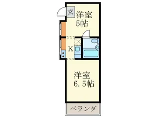 ハイツあすは【2階】の間取り