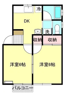 ハロー心月【2階】の間取り