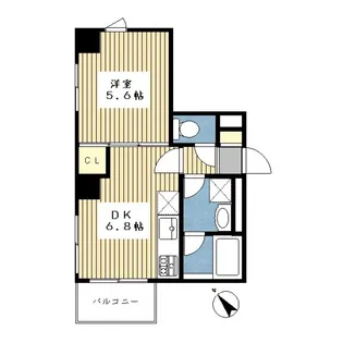 ヒロ・ガーデン・センター南2【3階】の間取り