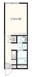 シェモア横越【2階】の間取り