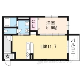 メゾンサンセリテ【4階】の間取り