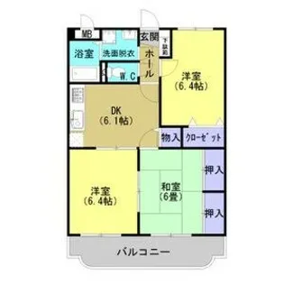 エトワール弐番街弐号館【2階】の間取り