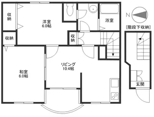 クレストール福泊B棟【2階】の間取り