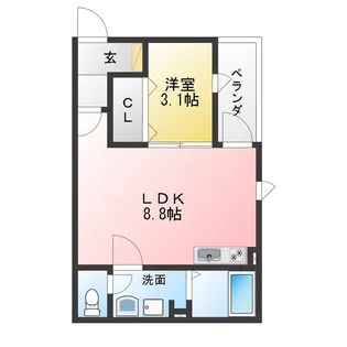 ocean滝春【1階】の間取り