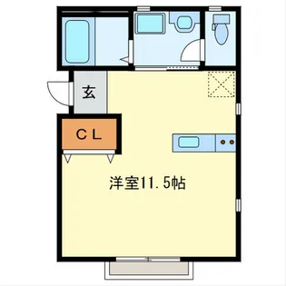 ドエルF A棟【2階】の間取り