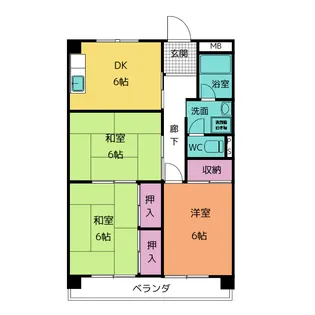 コーポ憩【3階】の間取り