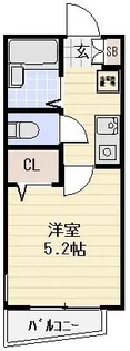 リリーヴェール平和橋【2階】の間取り