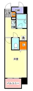 プレサンス新大阪【2階】の間取り