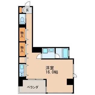 カスタリア伏見【8階】の間取り