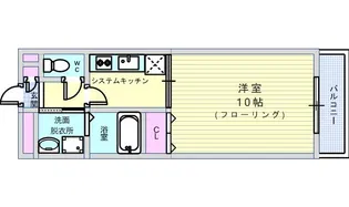 アンプルールクラージュコリーヌシャンII【2階】の間取り