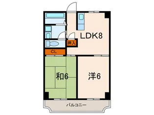 タウンハウス熊内【9階】の間取り
