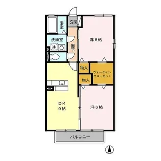 グリーン プレジオ【2階】の間取り