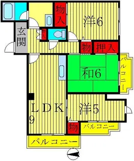 ソレイユ八柱【1階】の間取り