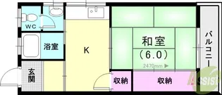 高岡文化【2階】の間取り
