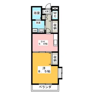 アビタシオン オジェール【4階】の間取り
