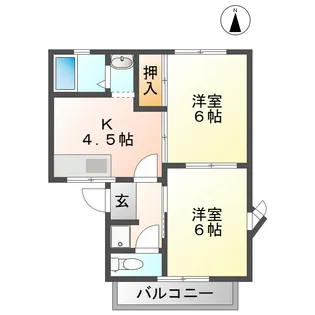 シャンボール今伊勢 A棟【2階】の間取り
