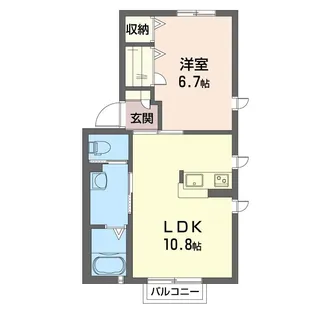 ウィザードB【1階】の間取り