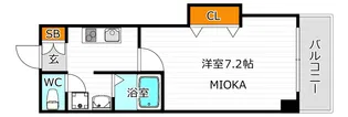 みおつくし桑津【1階】の間取り
