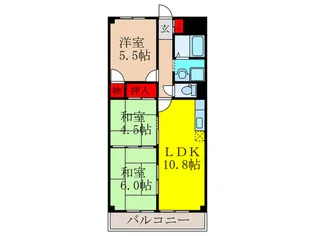 グリーンハイツII【3階】の間取り