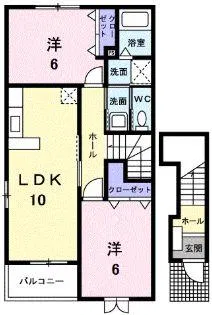 パレアナ【2階】の間取り