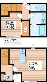 アンビシオン北四番丁【1階】の間取り
