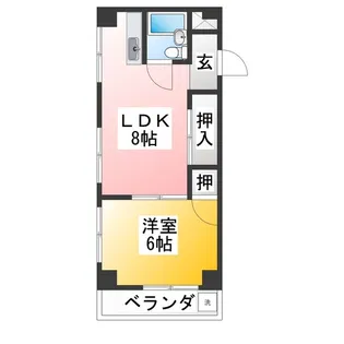 国分寺フォンテーヌ【4階】の間取り
