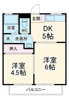 第10もえぎ野ハイツ【1階】の間取り