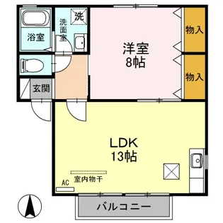 アビイロードII【1階】の間取り