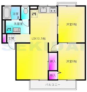 シャルム南山本【1階】の間取り