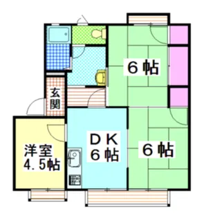クレール鍋島 A【2階】の間取り