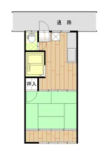 下川原マンション【2階】の間取り