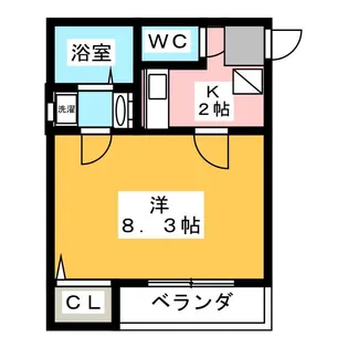クレフラスト矢田D棟【1階】の間取り