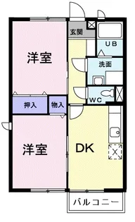 ソレアードT【2階】の間取り