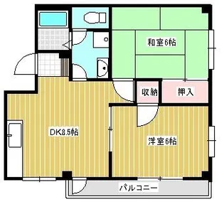 ウエストヒル【2階】の間取り