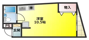 グリーンフラッツ天神【1階】の間取り