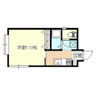 ブランメル名須川【1階】の間取り