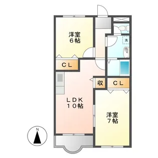 ロビンス【2階】の間取り