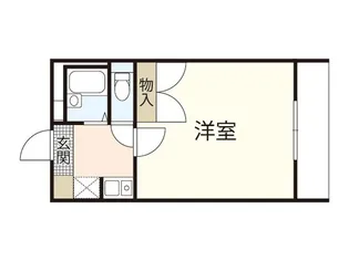 レオパレスレインボーII【1階】の間取り