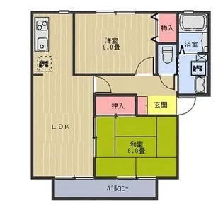 サンビレッジ東台 B【2階】の間取り