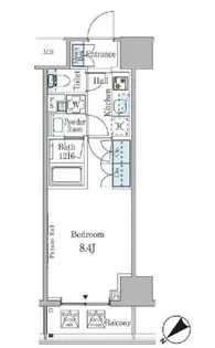 ルビア赤坂【9階】の間取り