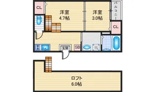 Reveur Ametrine【2階】の間取り