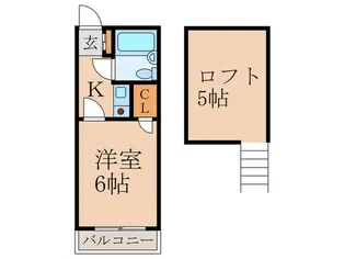 ペンションハウスコスモス21【2階】の間取り