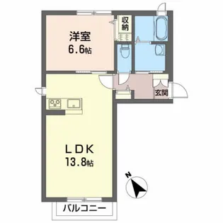 シェリータ【1階】の間取り