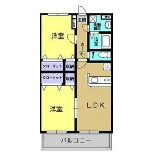 ピュア・クレール【4階】の間取り