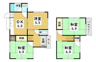 広島県安芸郡熊野町呉地5【一戸建】の間取り