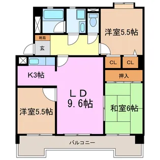 エトワール日進I【2階】の間取り