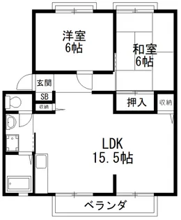 ハイツスター【1階】の間取り